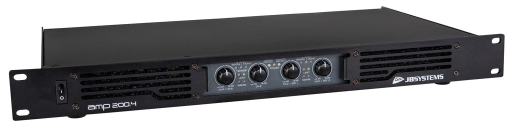 JB SYSTEMS - AMP200.4 - Professional 4-channel power amplifier in an extremely compact 19" 1U-housing