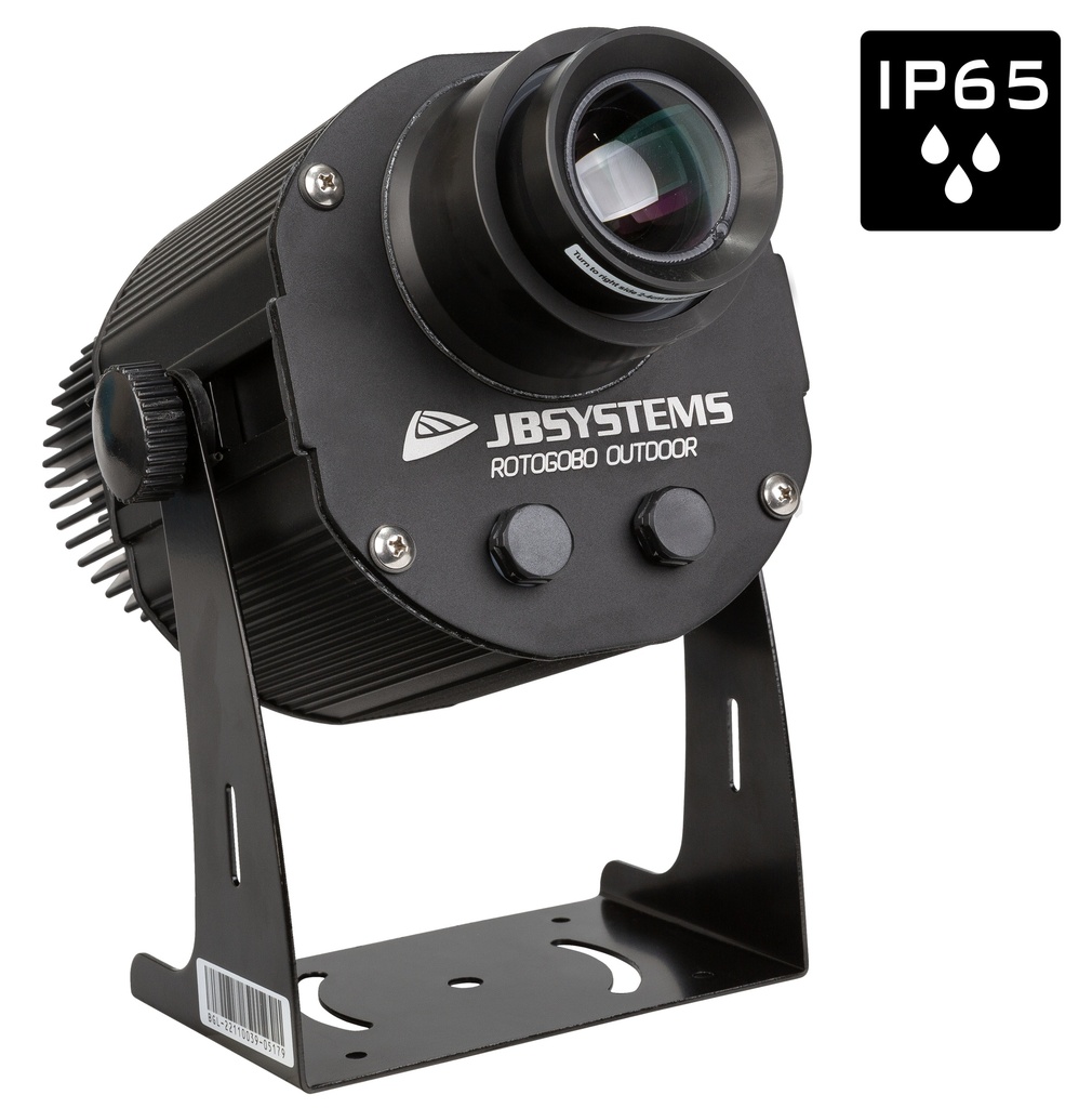 JB SYSTEMS - ROTOGOBO OUTDOOR - Powerful outdoor IP65 logo projector based on a 100W cold white LED