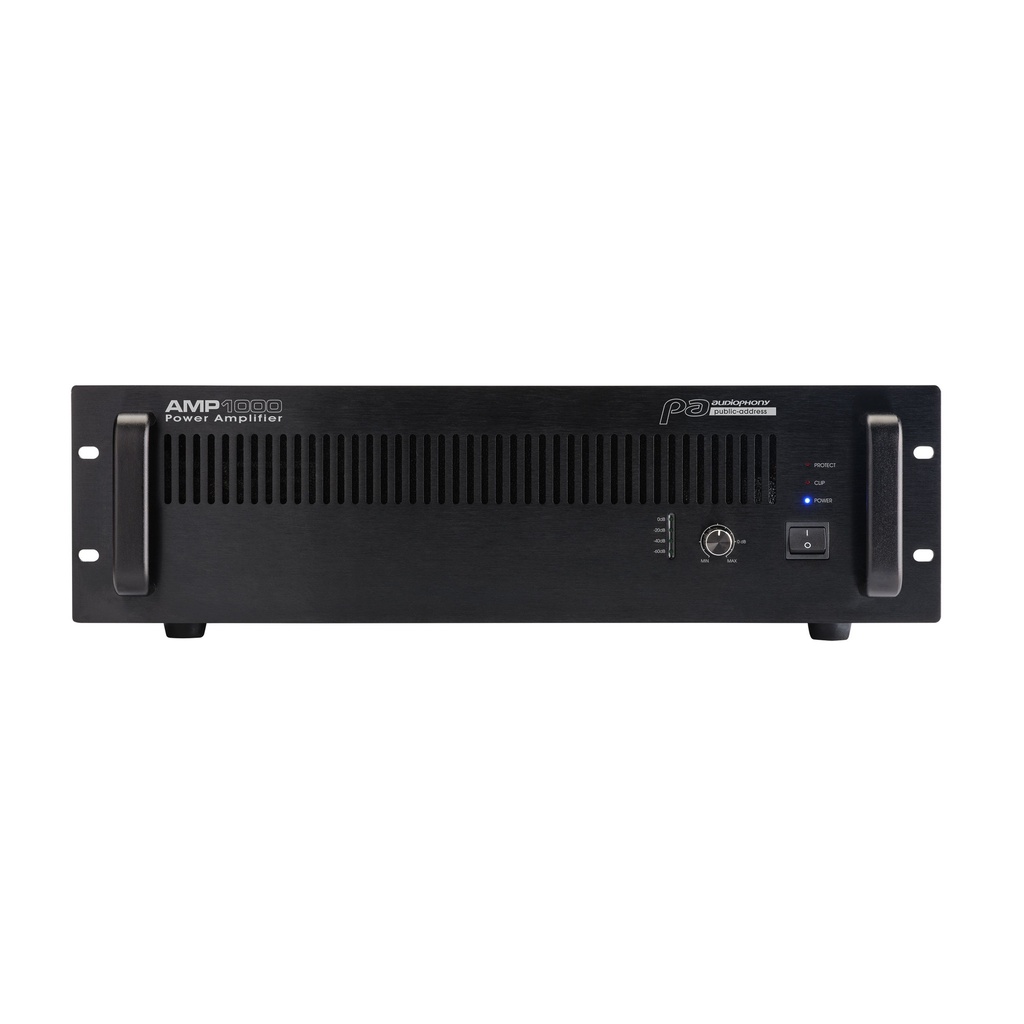 AUDIOPHONY PA - AMP1000 - High power amplifier 100V – 1000W under 4 Ohms