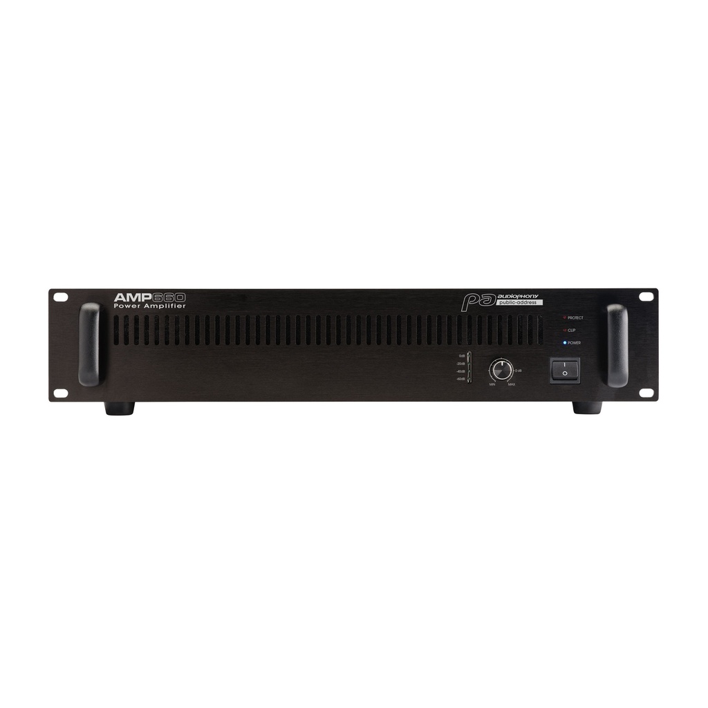 AUDIOPHONY PA - AMP660 - High power amplifier 100V – 660W under 4 Ohms