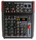JB SYSTEMS - LIVE-6 - Versatile PA mixer in a handy compact format, 6 inputs / 4-channels