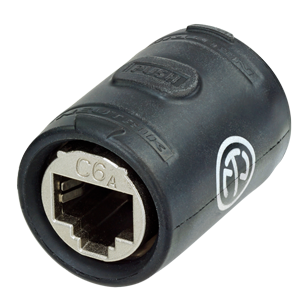 NEUTRIK - NE8FFX6-W - Neutrik etherCON CAT6A feedthrough coupler for cable extensions