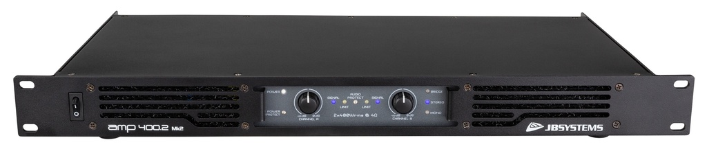 JB SYSTEMS - AMP400.2 Mk2 - Power amplifier 2x 450Wrms / 4ohm