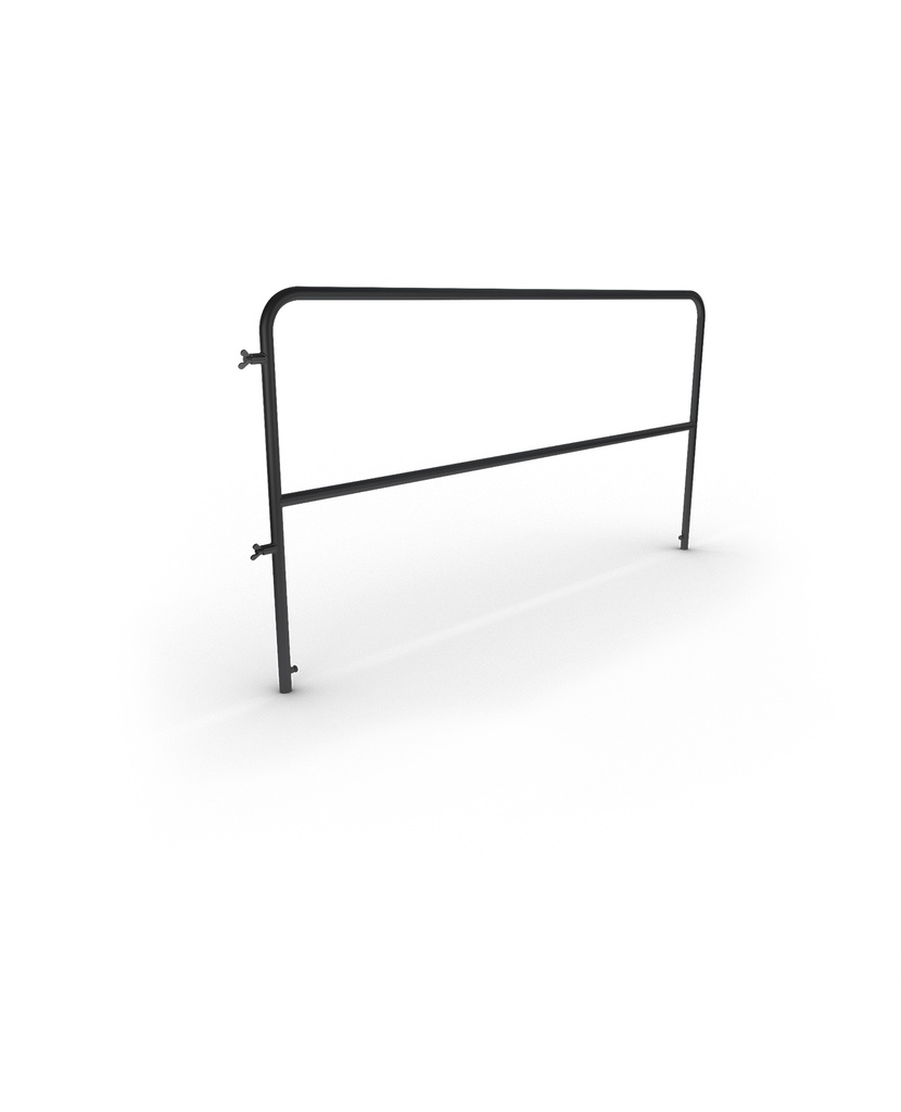 CONTESTAGE - PLTPRO-Hh2x1 - Stage guardrail for PLTPRO platform: Length 2m - Black