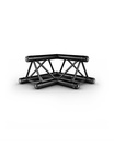 CONTESTAGE - AG29-021 blk - TRUSS TRIO 290 angle - Black - 90° - 2 directions - Connection kit included