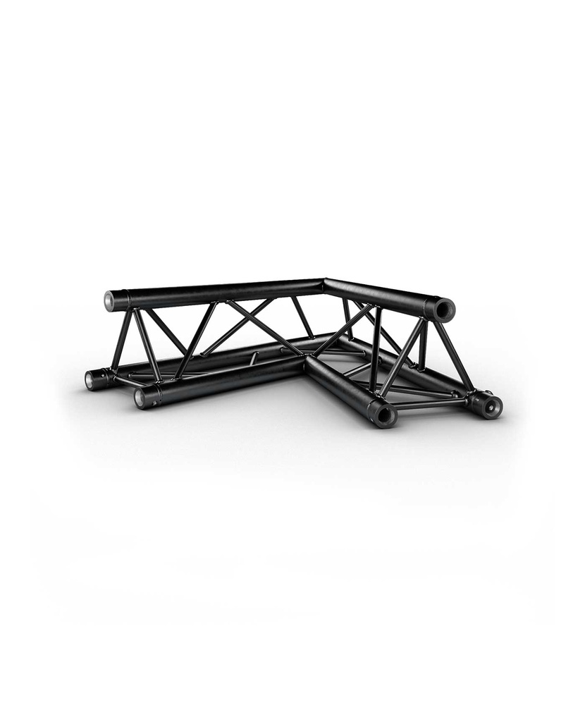 CONTESTAGE - AG29-020 blk - TRUSS TRIO 290 angle - Black - 60° - 2 directions - Connection kit included