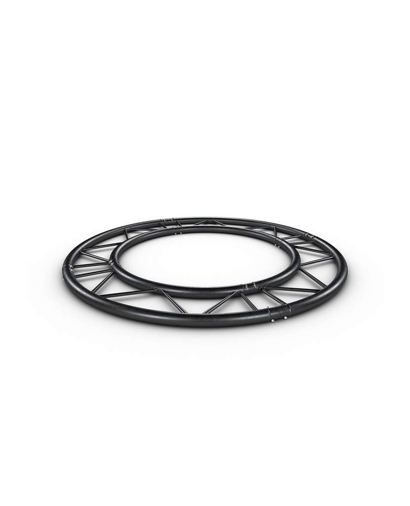 CONTESTAGE - CDUOH29-300 blk - TRUSS DUO290 Horizontal circle - Black - Diameter: 3m - 4 parts
