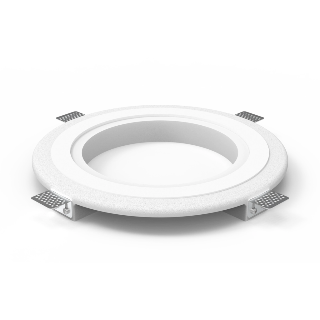 AUDAC - GFC06MK2 - Gypsum flush mount installation ring for CELO6 - Rough texture finished gypsum ring