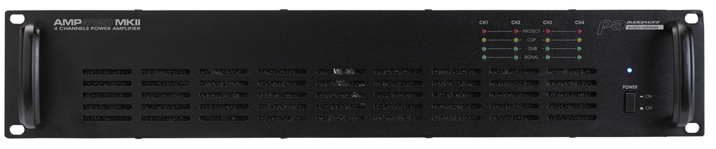 AUDIOPHONY PA - AMP4120MKII - 4-channel Public Address amplifier 4x120W at 100V