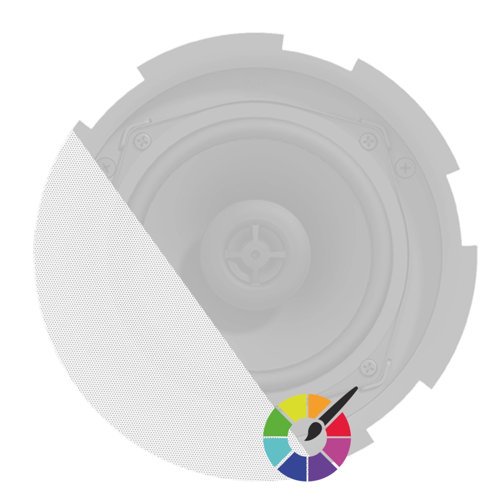 AUDAC - GLI05/OP - Front grill for CIRA5 and CALI4 series with cloth & outdoor treatment - Paintable version