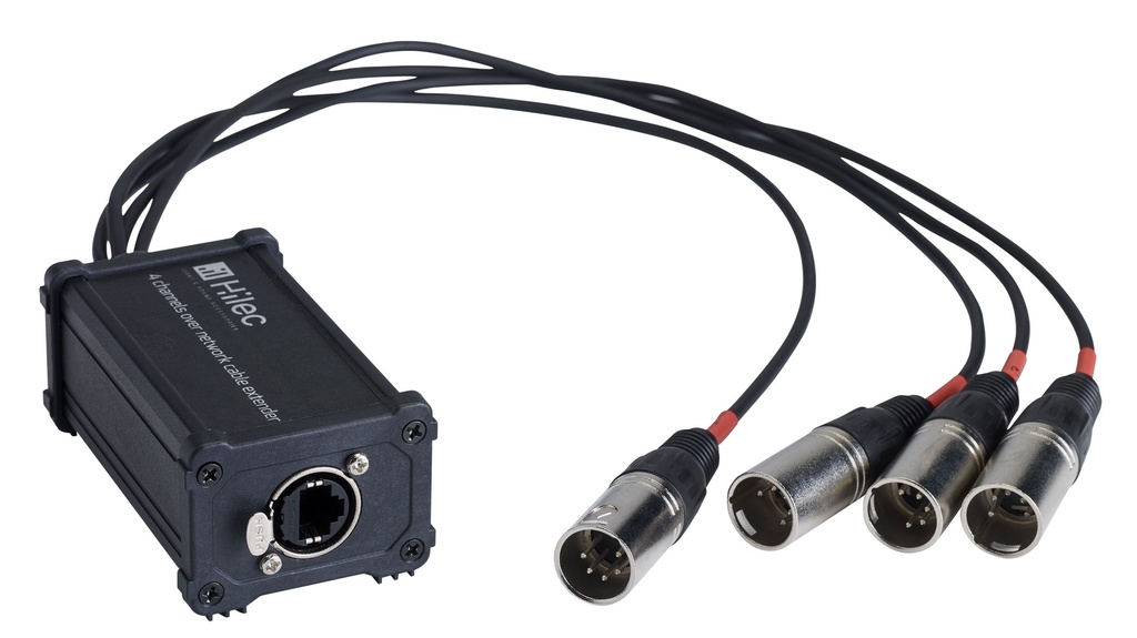 HILEC - BOXRJ4XM5 - RJ45 / XLR5M adapter box for audio or DMX signal