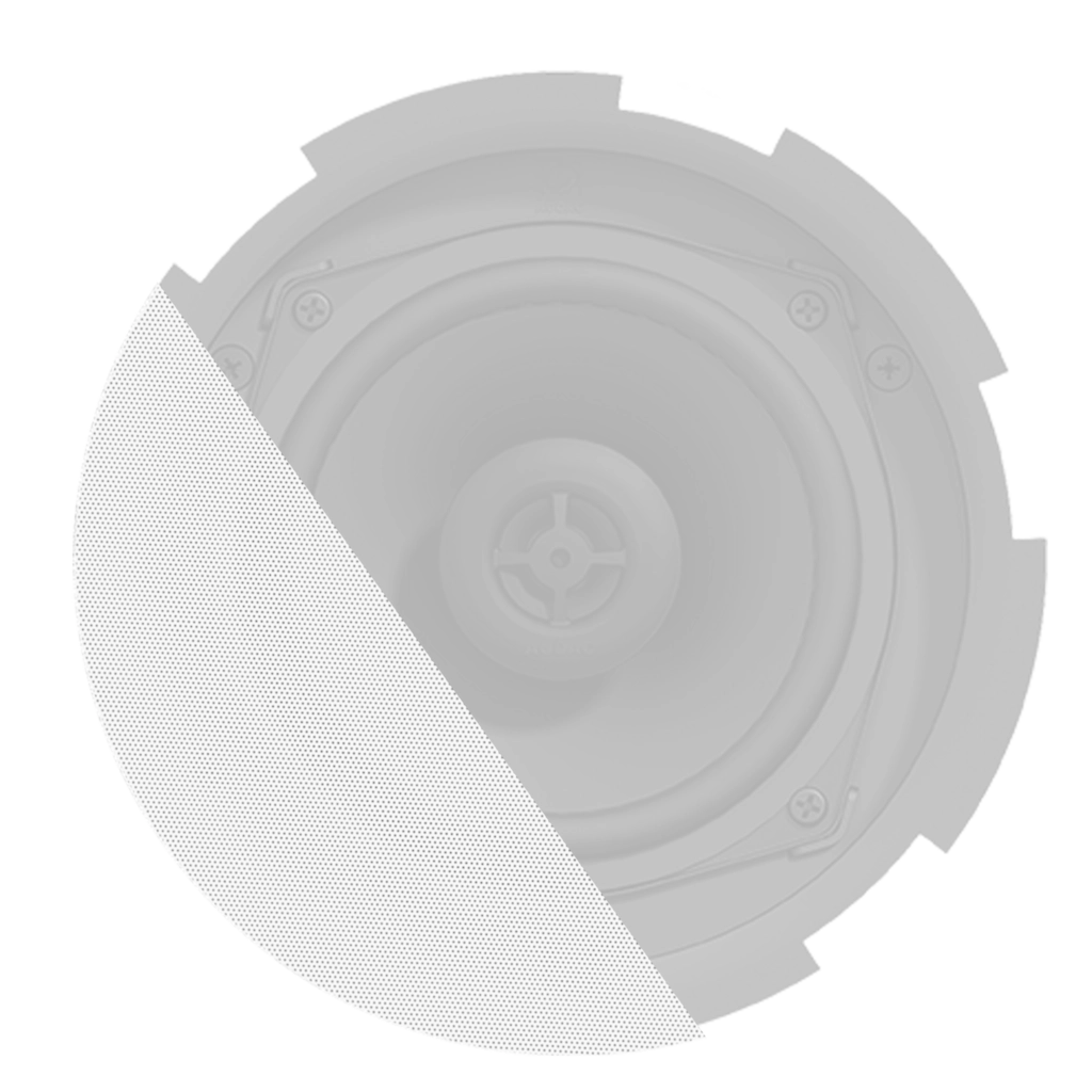 AUDAC - GLI05I/OW - Front grill for CIRA5 and CALI4 series with cloth & outdoor treatment - White version (RAL9016)