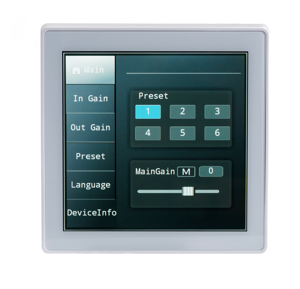 AUDIOPHONY PA - DCTL - Wall-mounted control box for DZONE88