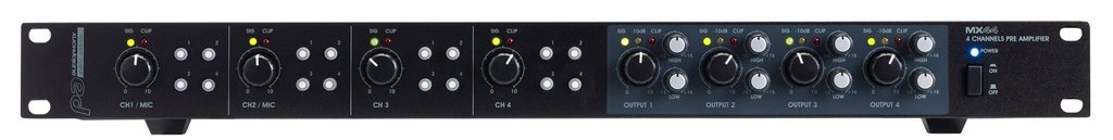 AUDIOPHONY PA - MX44 - Mixer 4 inputs / 4 outputs