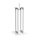 CONTESTAGE - TOTelW - White telescopic totem from 1m to 1.8m + Spandex + Covers