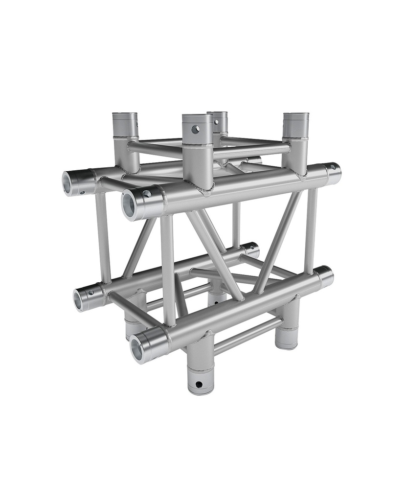 CONTESTAGE - QUATRO-A04 - Quatro aluminium corner 290 - heavy duty - 4 directions 90° - Connection kits included