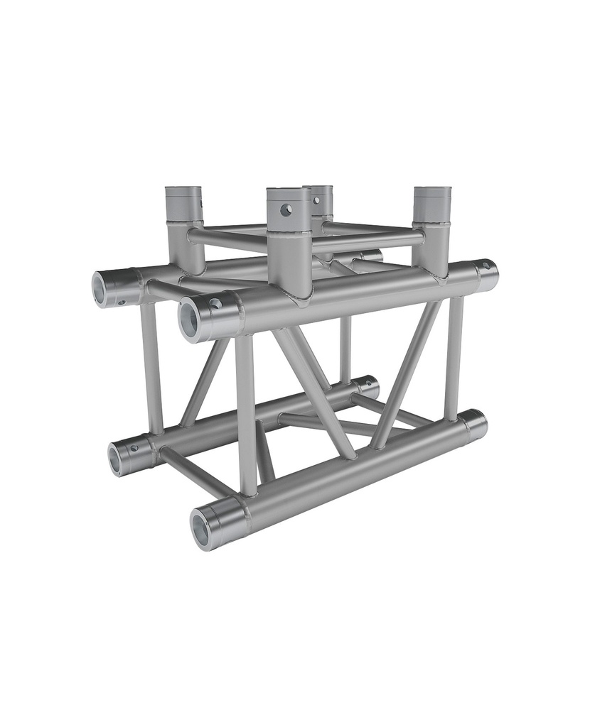 CONTESTAGE - QUATRO-A03 - Quatro aluminium corner 290 - heavy duty - 3 directions 90° - Connection kits included