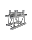 CONTESTAGE - QUATRO-A03 - Quatro aluminium corner 290 - heavy duty - 3 directions 90° - Connection kits included