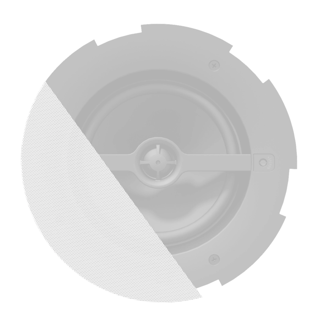 AUDAC - GLI06/OW - Front grill for CALI6 series with cloth & outdoor treatment - White version