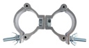 CONTESTAGE - SWIVEL CLAMP 102 S - Double mounting clamp for 46~51mm tube MWL 75kg - Silver