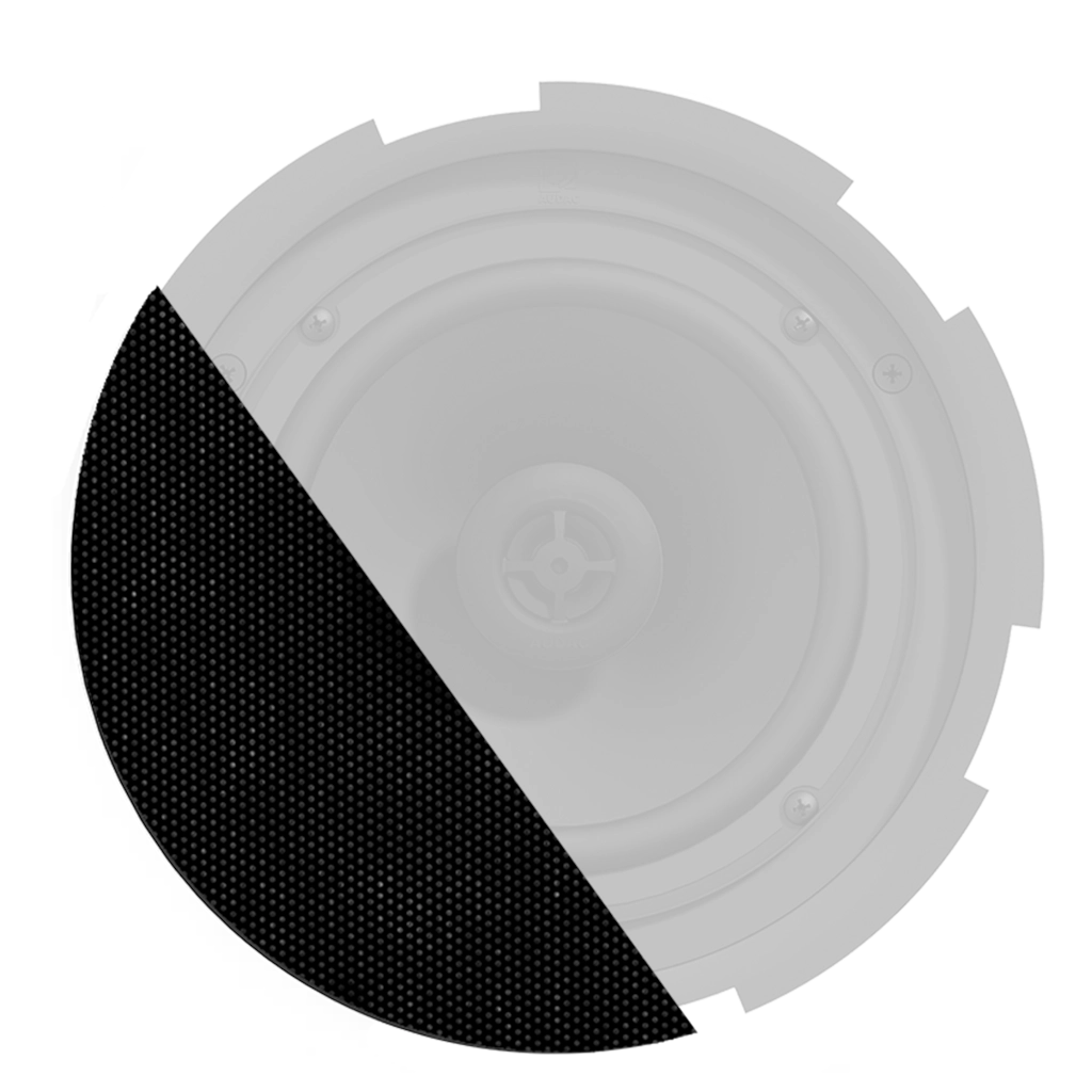 AUDAC - GLI08/OB - Front grill for CIRA8 series with cloth & outdoor treatment - Black version