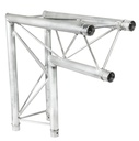 CONTESTAGE - DECO22T-AG05 - 220mm triangular angle - 2 directions - 90° - 50cm - vertical - Connection kit included