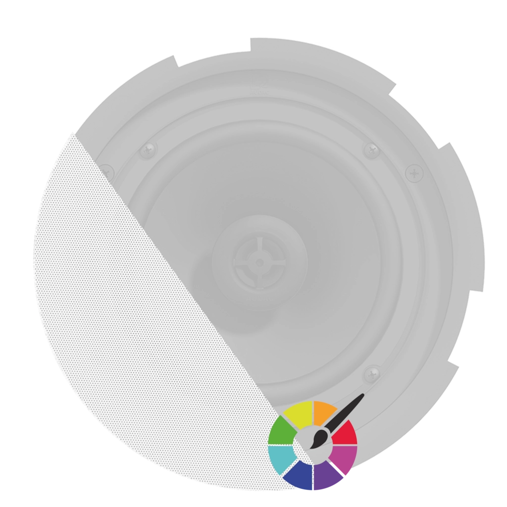 AUDAC - GLI08/OP - Front grill for CIRA8 series with cloth & outdoor treatment - Paintable version