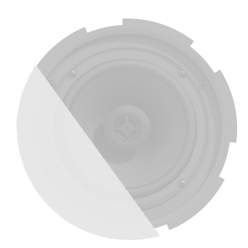 AUDAC - GLI08I/OW - Front grill for CIRA8 series with cloth & outdoor treatment - White version (RAL9016)