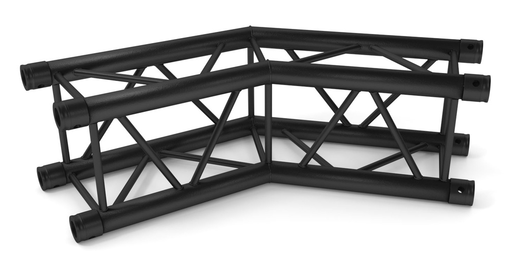 CONTESTAGE - AGQUA-04 blk - TRUSS Quatro 290 angle - 50cm - 135° - 2 directions - black - Connection kit included