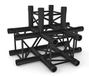 CONTESTAGE - AGQUA-10 blk - TRUSS Quatro 290 side piece - 90° - 4 directions - black - Connection kits included