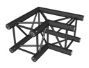 CONTESTAGE - AGQUA-02 blk - TRUSS Quatro 290 angle - 50cm - 90° - 2 directions - black - Connection kit included