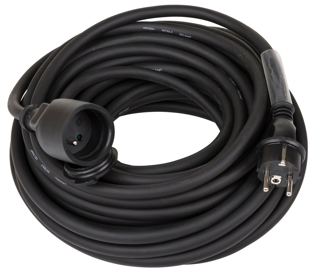 HILEC - POWERCABLE-3G2,5-15M-F - Power extension cable 3G2,5 and French Shuko connectors