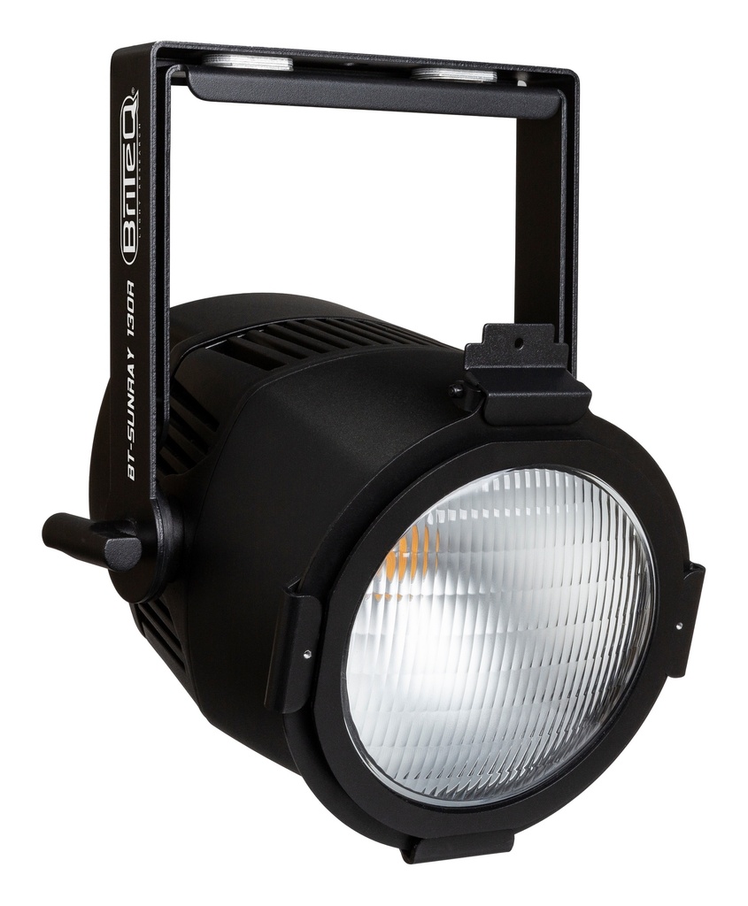 BRITEQ - BT-SUNRAY 130R - Waterproof 130W white COB projector (3000K, CRI>97) with amber drift effect! Super multifunctional: replaces halogen blinders, exhibition projectors, strobes, ...