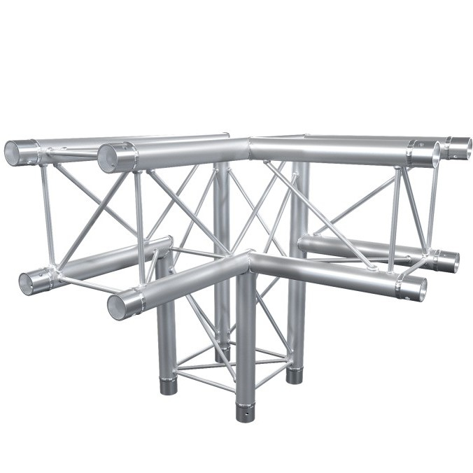 CONTESTAGE - DECO22Q-AG02 - Quatro angle 220mm - 3 directions - 90° - 50cm - <strong>Sets of couplers included</strong>