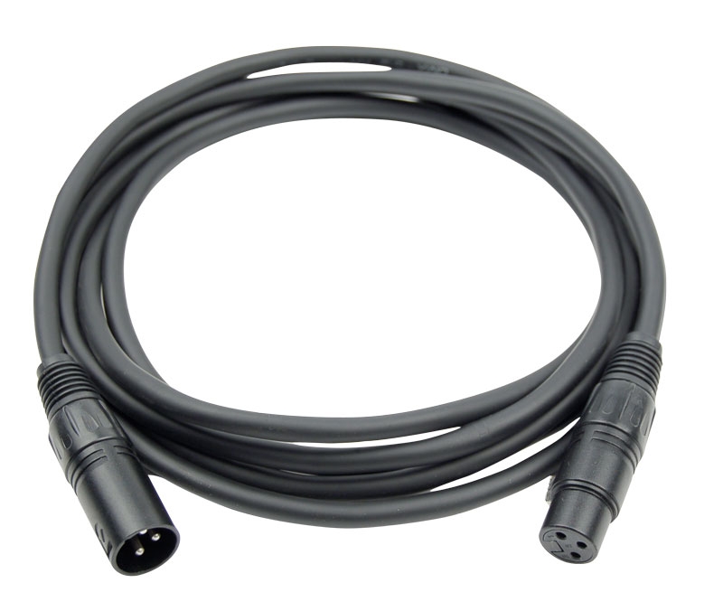 HILEC - CDMX-0.6 - DMX XLR 3pin male / XLR 3pin female cable - 0.6m