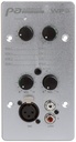 AUDIOPHONY PA - WP8 - Wall controller with source selector and MIC/line input for matrix