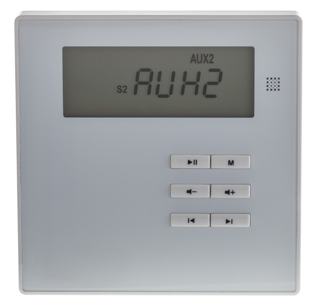 AUDIOPHONY PA - WALLAMPmedia - Wall amplifier 2x10W FM, SD, USB, BLUETOOTH, AUX with line output