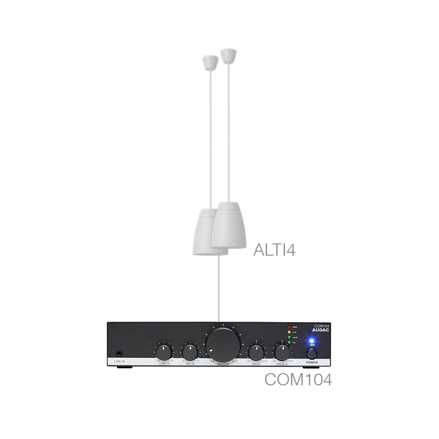 AUDAC - LENTO4.2/W - 2 x ALTI4/W + COM104 - White
