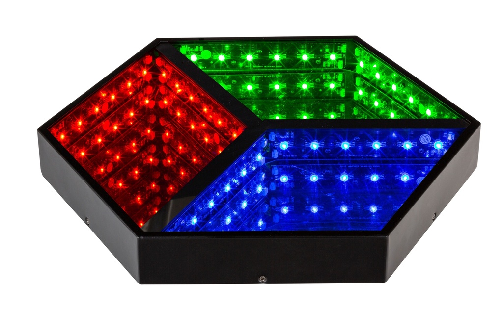 JB SYSTEMS - HEXAGON 3D - Fantastic RGB 3D mirror effect for all kind of decorative purposes, the perfect eye catcher for pubs and shops!