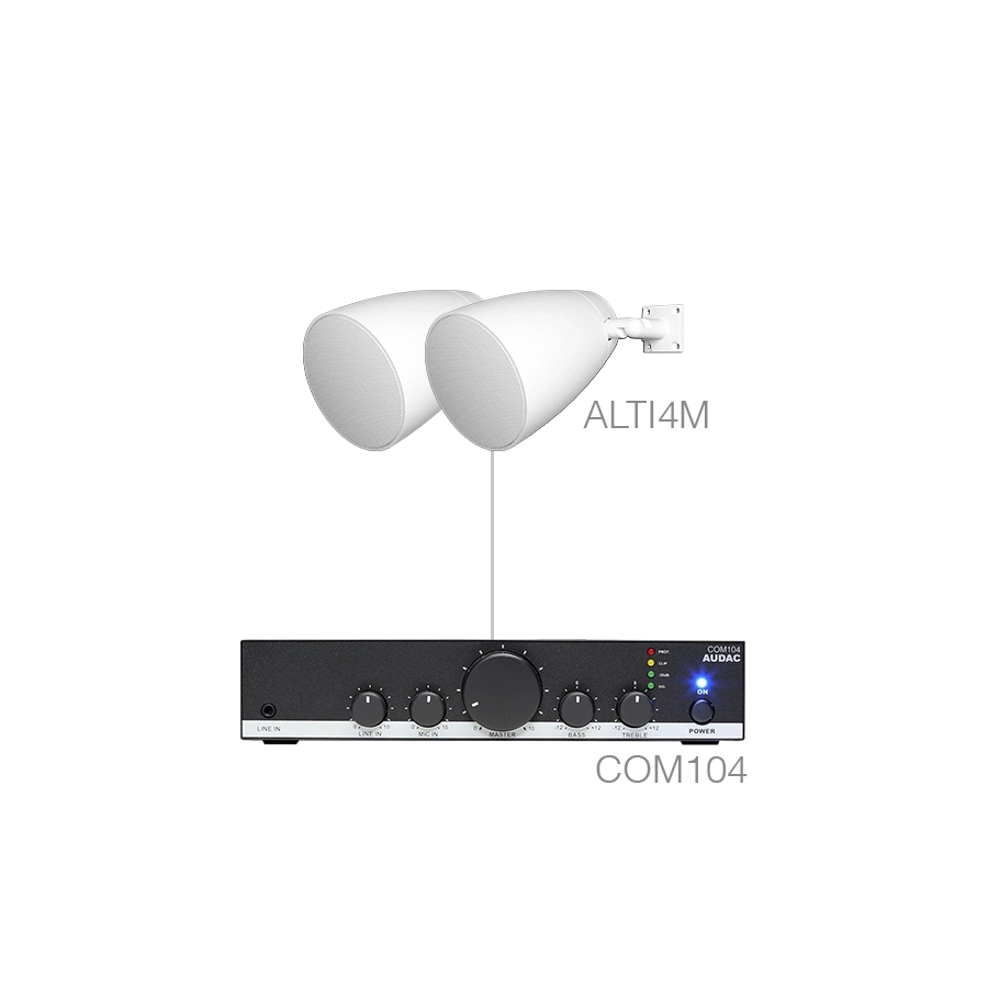 AUDAC - LENTO4.2M/W - 2 x ALTI4M + COM104 - White