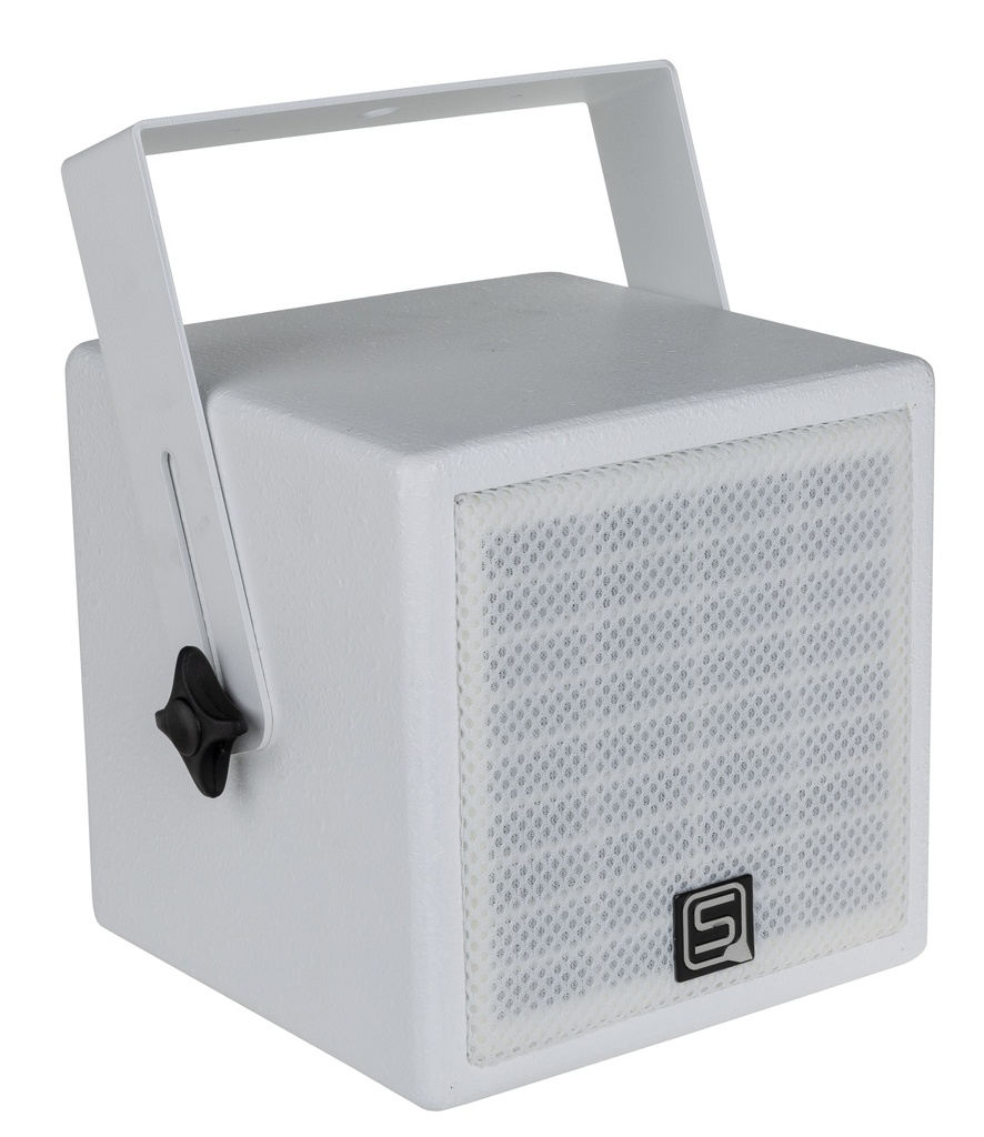 SYNQ - SC-05 WHITE - Small cube with 5" coaxial speaker - white finish