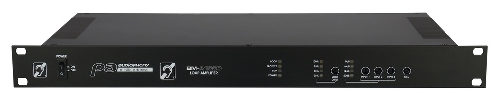 AUDIOPHONY PA - BM-A1000 - Magnetic loop amplifier for 1000m² area