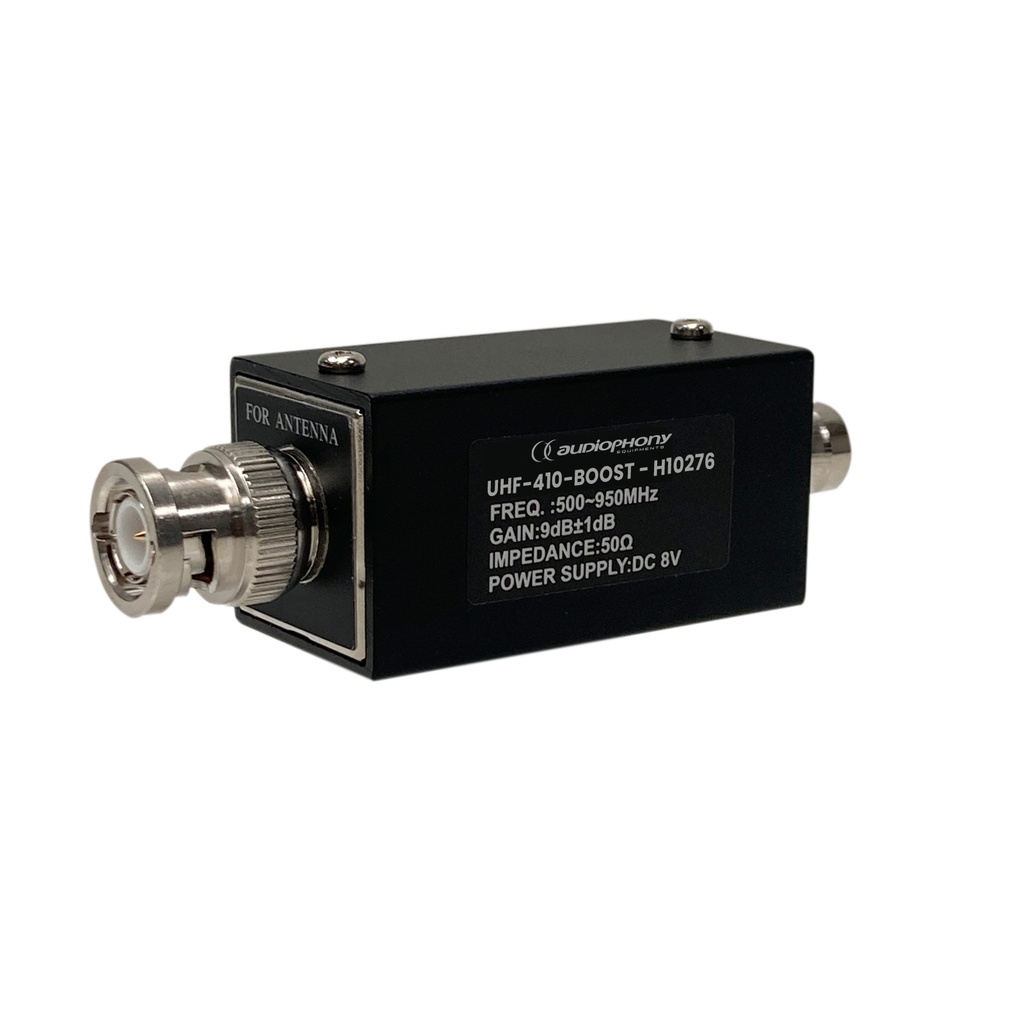 AUDIOPHONY - UHF-410-Boost - Antenna booster with BNC connector