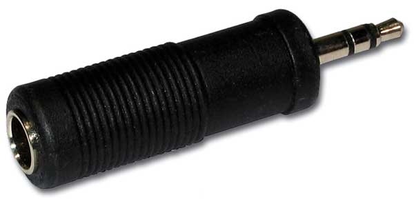 HILEC - ADAPT1005 - Female Jack 6.35 stereo / Male Jack 3.5 stereo adapter