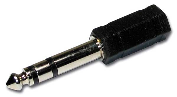 HILEC - ADAPT1000 - Female mini Jack 3.5 stereo / Male Jack 6.35 stereo adapter