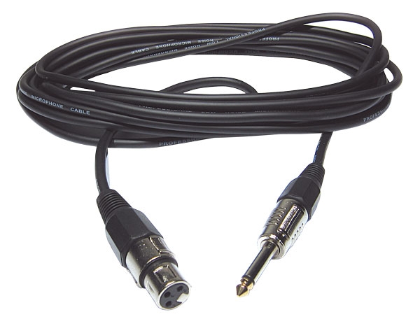 HILEC - CM/XFJM-3 - XLR female / Jack male mono microphone cable - 3m