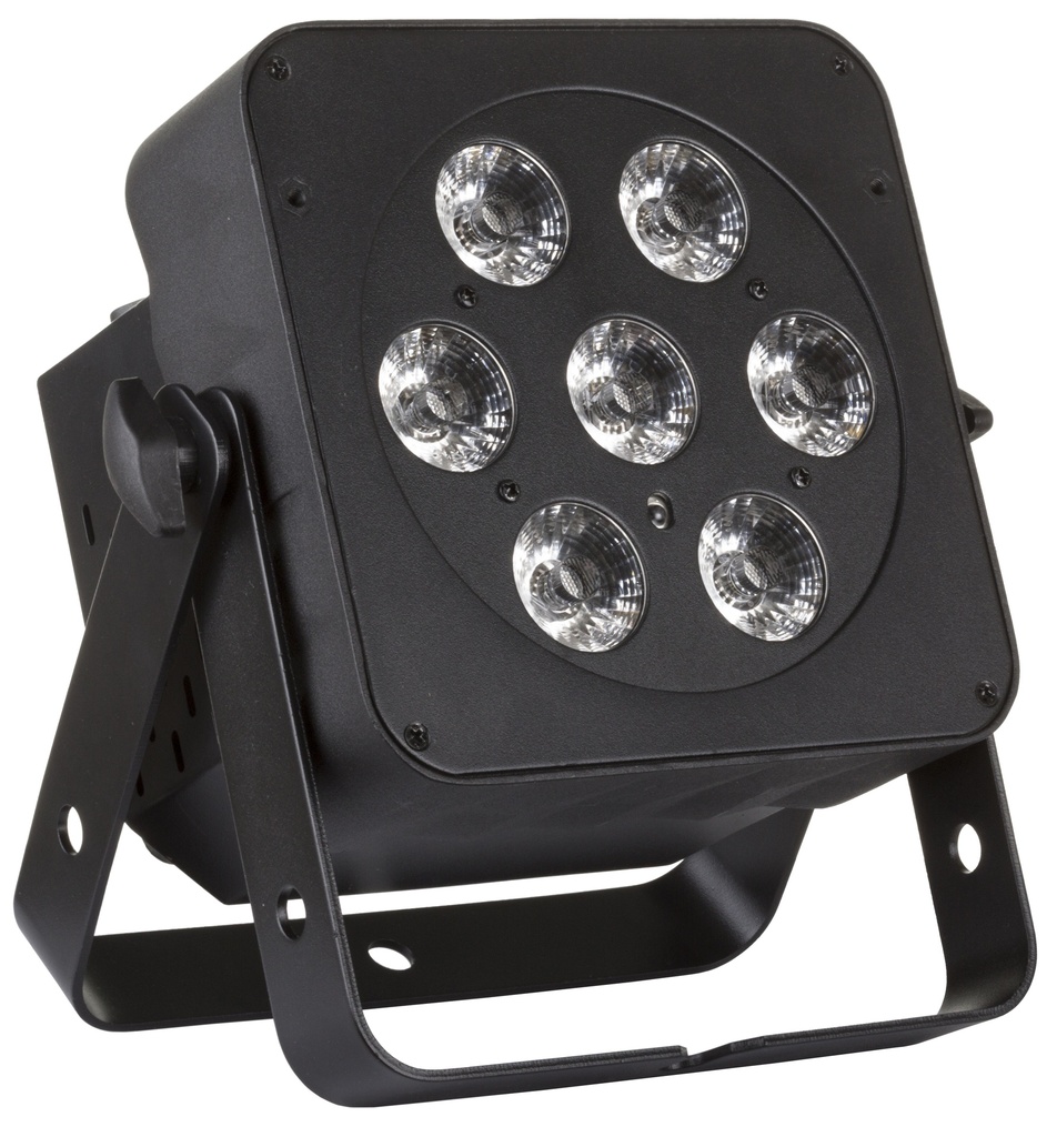JB SYSTEMS - LED PLANO 6in1 - Extremely compact energy saving LED projector equipped with 7x12W RGBWA + UV LEDs!