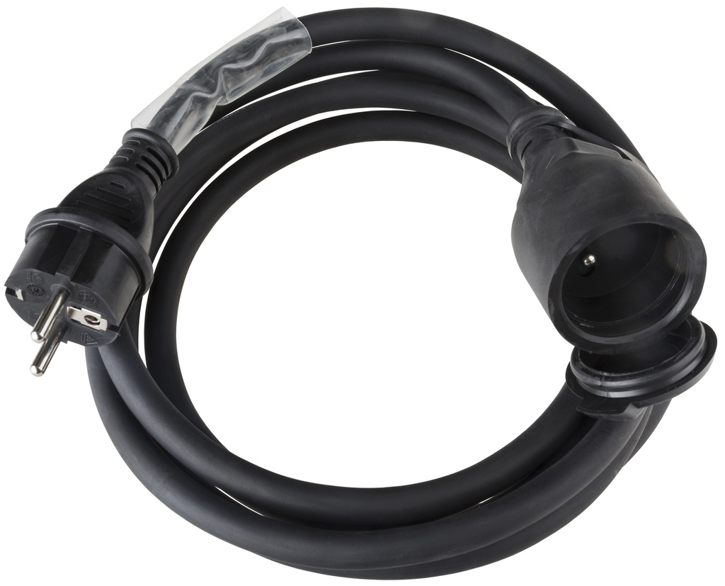 HILEC - POWERCABLE-3G2,5-3M-F - Power extension cable 3G2,5 and French Shuko connectors