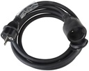 HILEC - POWERCABLE-3G2,5-3M-F - Power extension cable 3G2,5 and French Shuko connectors