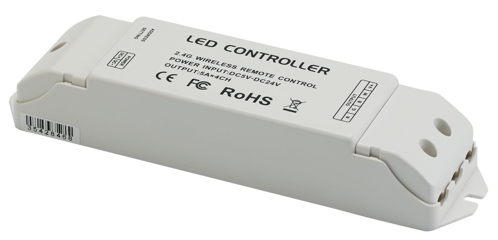 CONTEST - TAPEDRIVER-RF4 - 2,4GHz Driver - 4 channels - 5-24VDC - 4x5A max